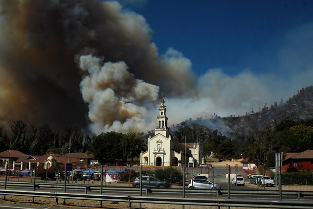 De un infarto murió sospechoso de haber iniciado incendio en Lo Vásquez