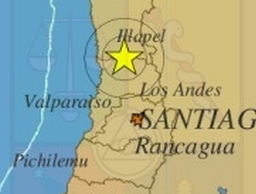 Valparaíso: se percibió un sismo 5,0 grados Richter
