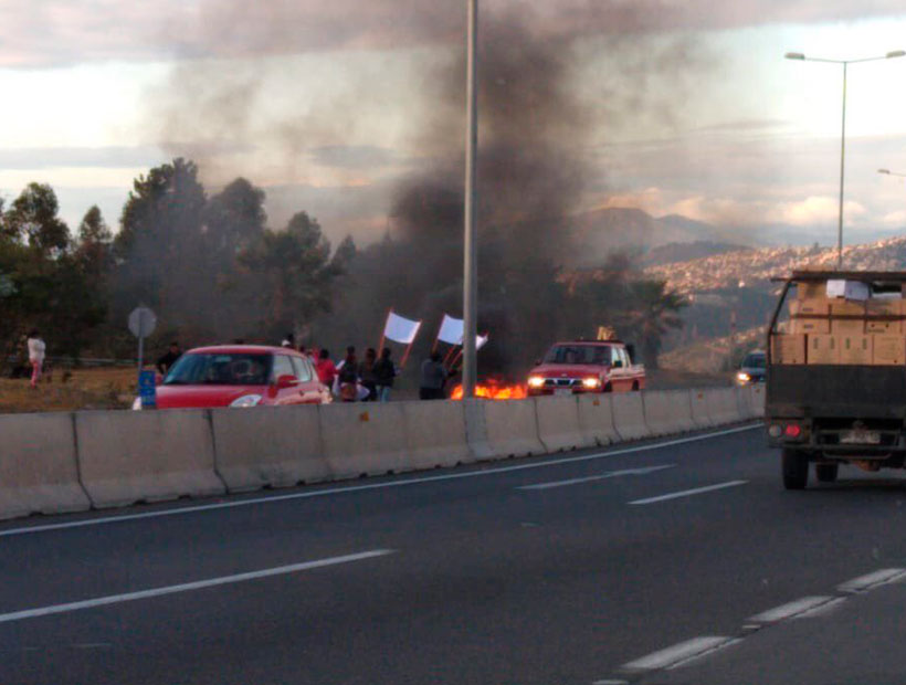 Viña del Mar: encendieron barricadas en la Ruta Las Palmas