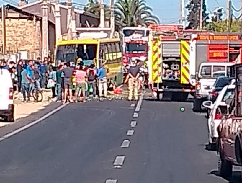Limache y Olmué: tras un choque en la ruta seis personas quedaron heridas y un hombre fallecido
