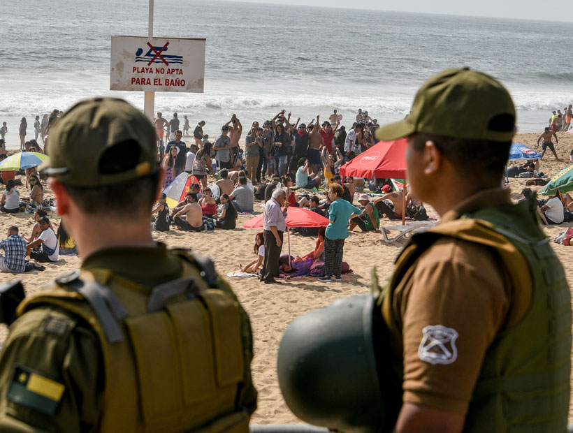 Viña del Mar: Sin detenidos y con incidentes aislados manifestantes llegaron a Reñaca