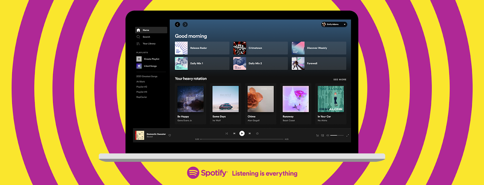 Spotify presenta una nueva experiencia con el rediseño de la aplicación de escritorio y el reproductor web