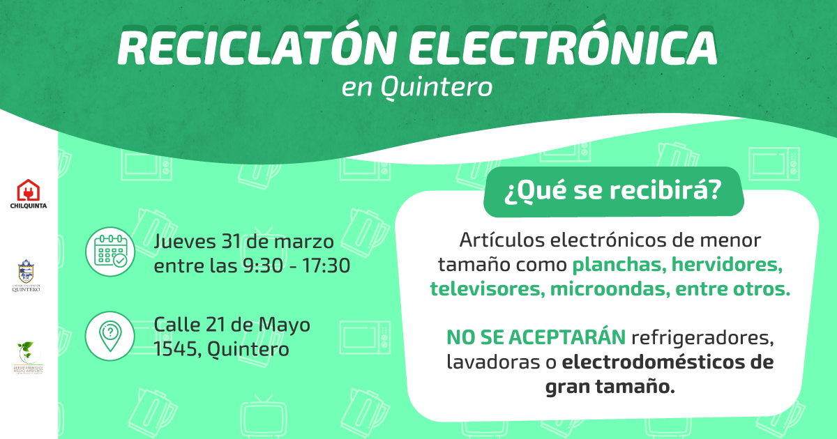 ¡Quintero! Conéctate con la Reciclatón Electrónica de Chilquinta