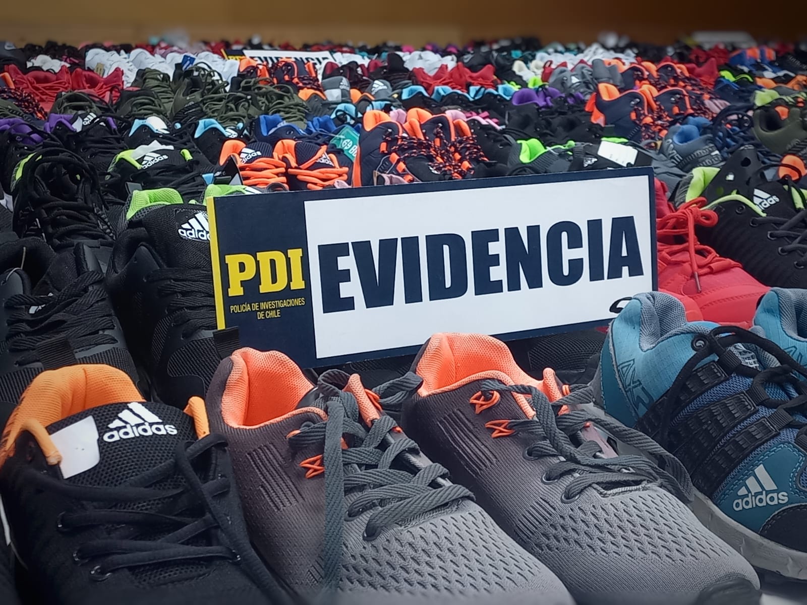 PDI San Antonio incauta zapatillas falsificadas ofertadas en la vía pública