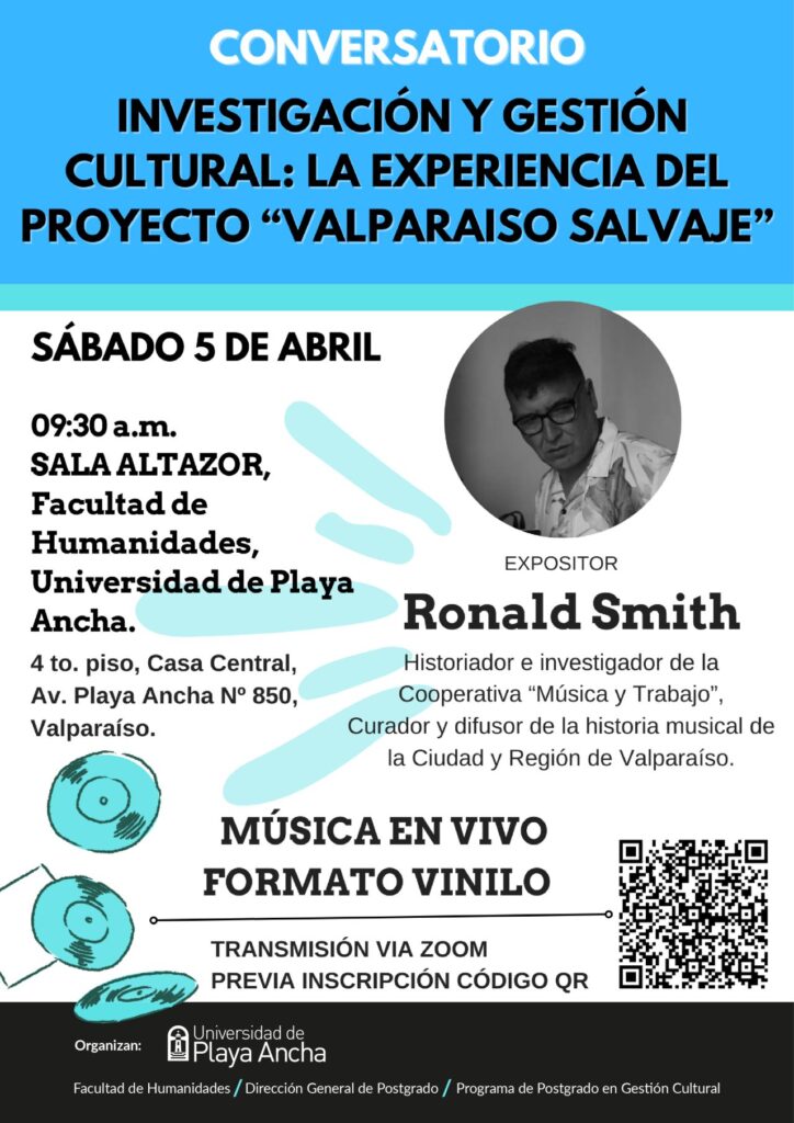 Valparaíso Salvaje: Un Conversatorio sobre Investigación y Gestión Cultural