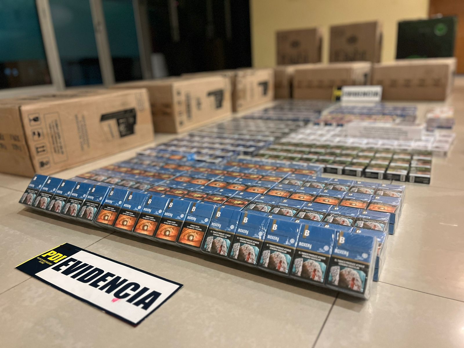 PDI valparaíso interviene organización dedicada al contrabando de cigarrillos